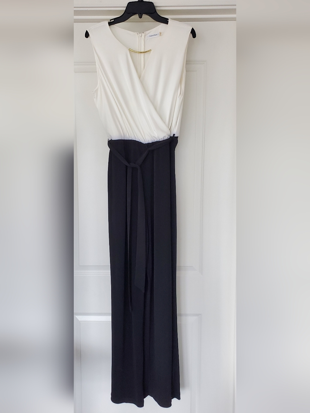 Calvin Klein Dressy Black & White Jumpsuit